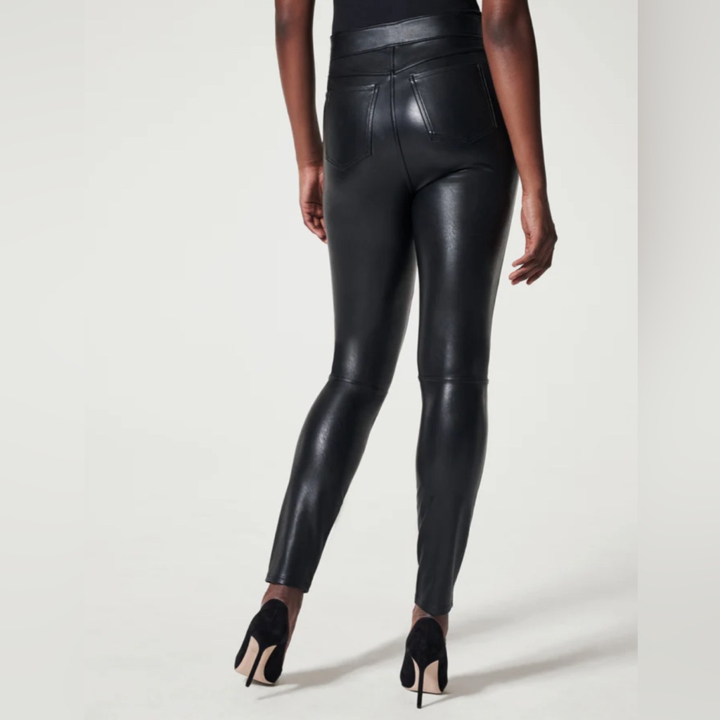 Spanx Ankle Skinny Pants Faux Leather